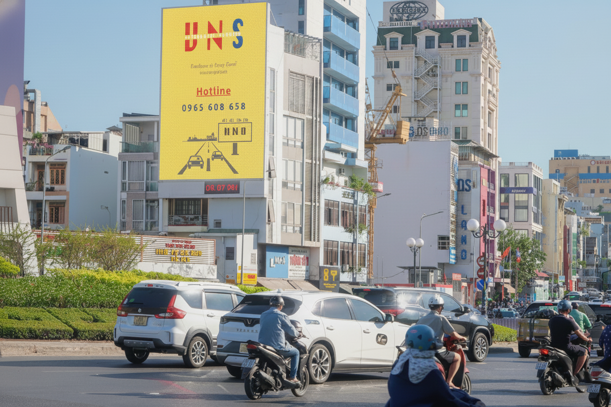 LED vòng xoay Nguyễn Bỉnh Khiêm - Điện Biên Phủ